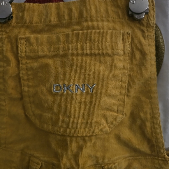 DKNY Mustard Yellow Kids Overall Skirt - Picture 5 of 8